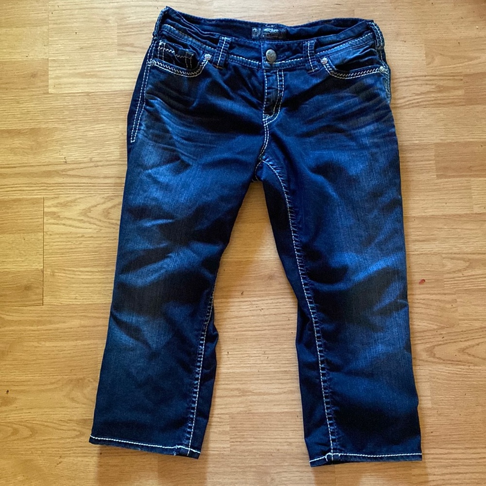 Silver Suki Flap Capri